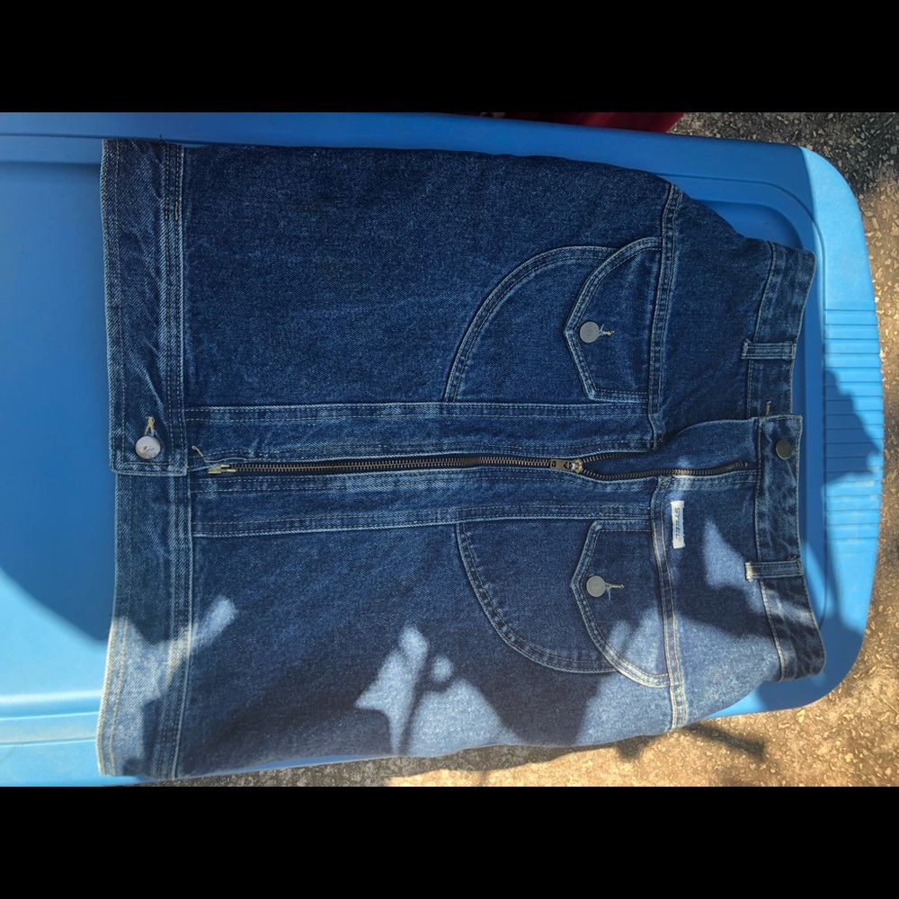 Blue jean skirt